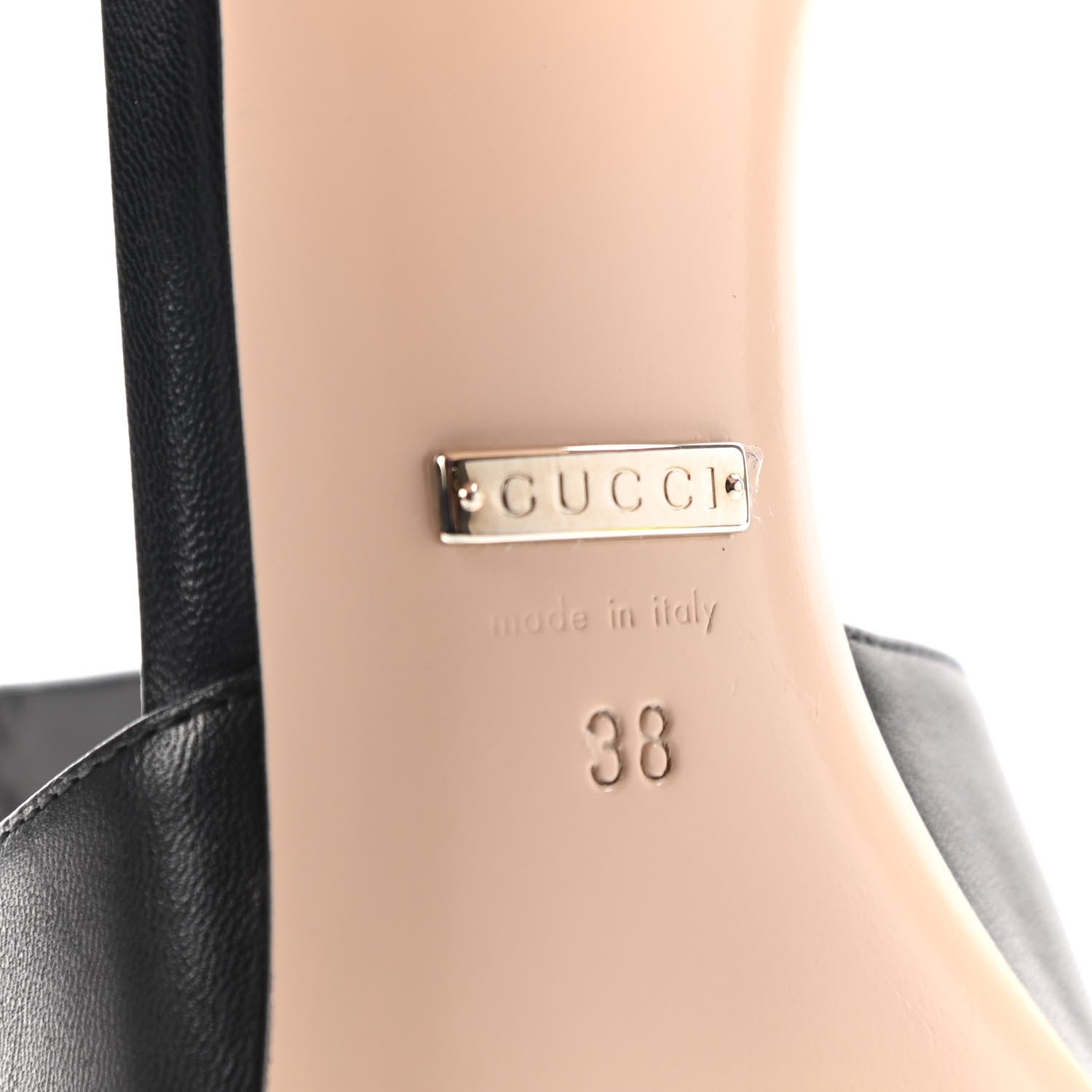 Gucci Malaga Kid Crystal Square G Madelyn Mules 38 Black 7 of 12