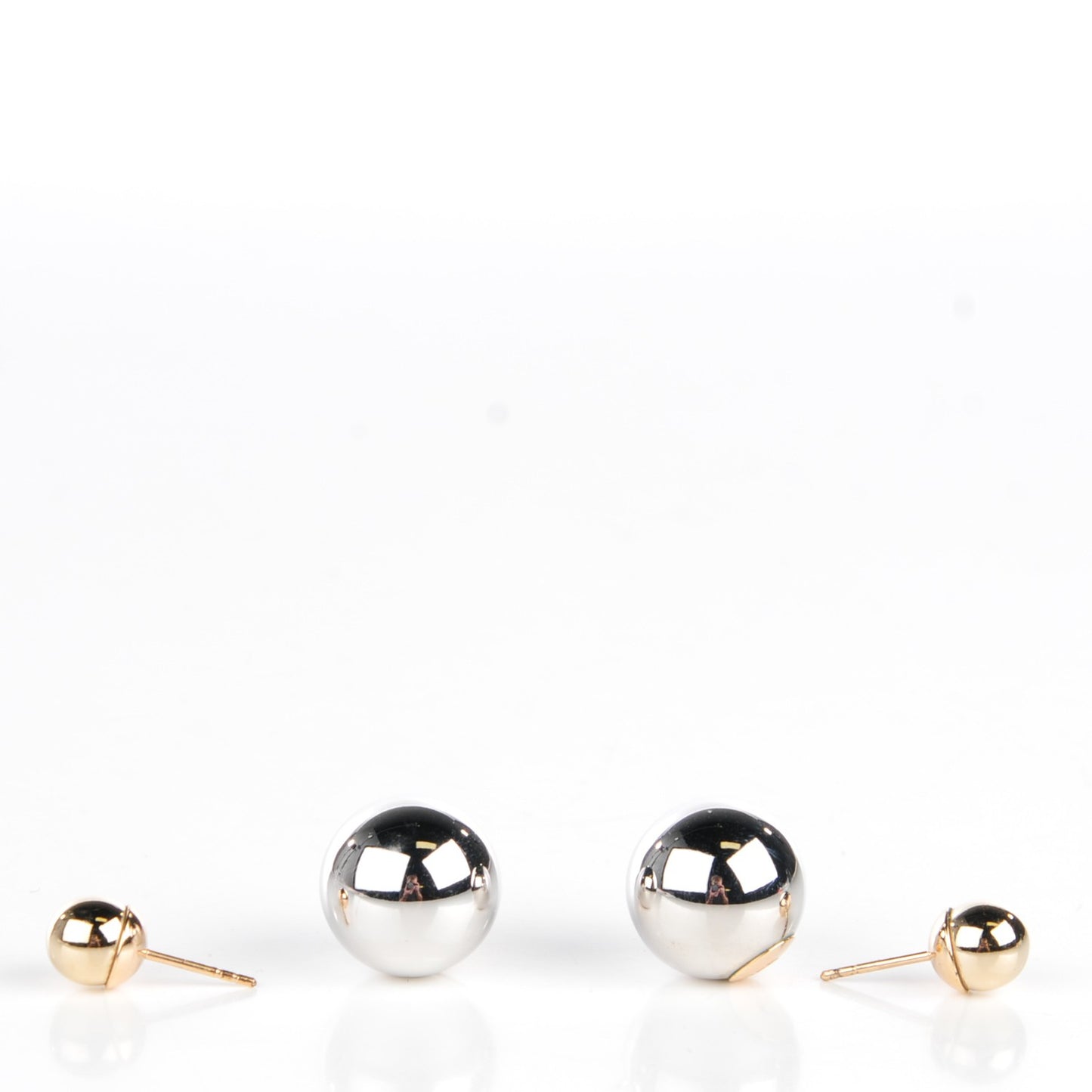 Mise En Dior Tribal Earrings Silver Gold