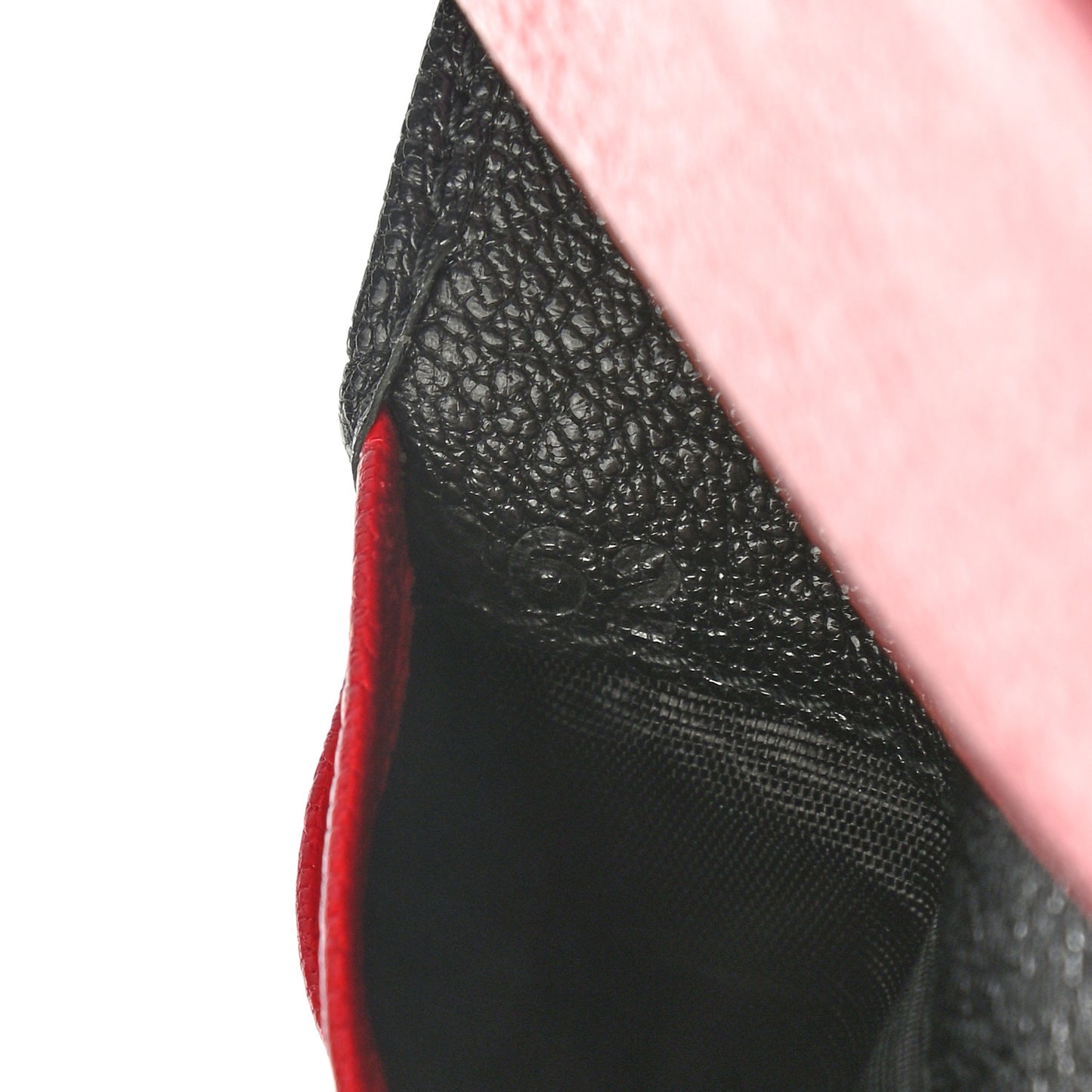 Goatskin Madras Small Wallet Black Rosa