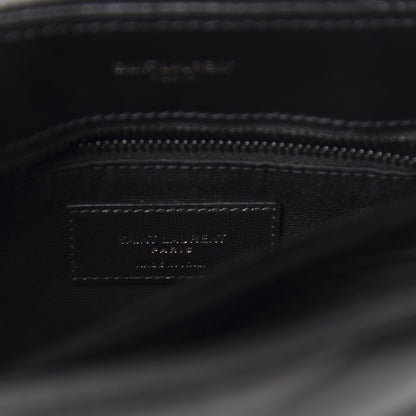 Saint Laurent Calfskin Y Quilted Monogram Toy Loulou Crossbody Bag Black 8 of 12