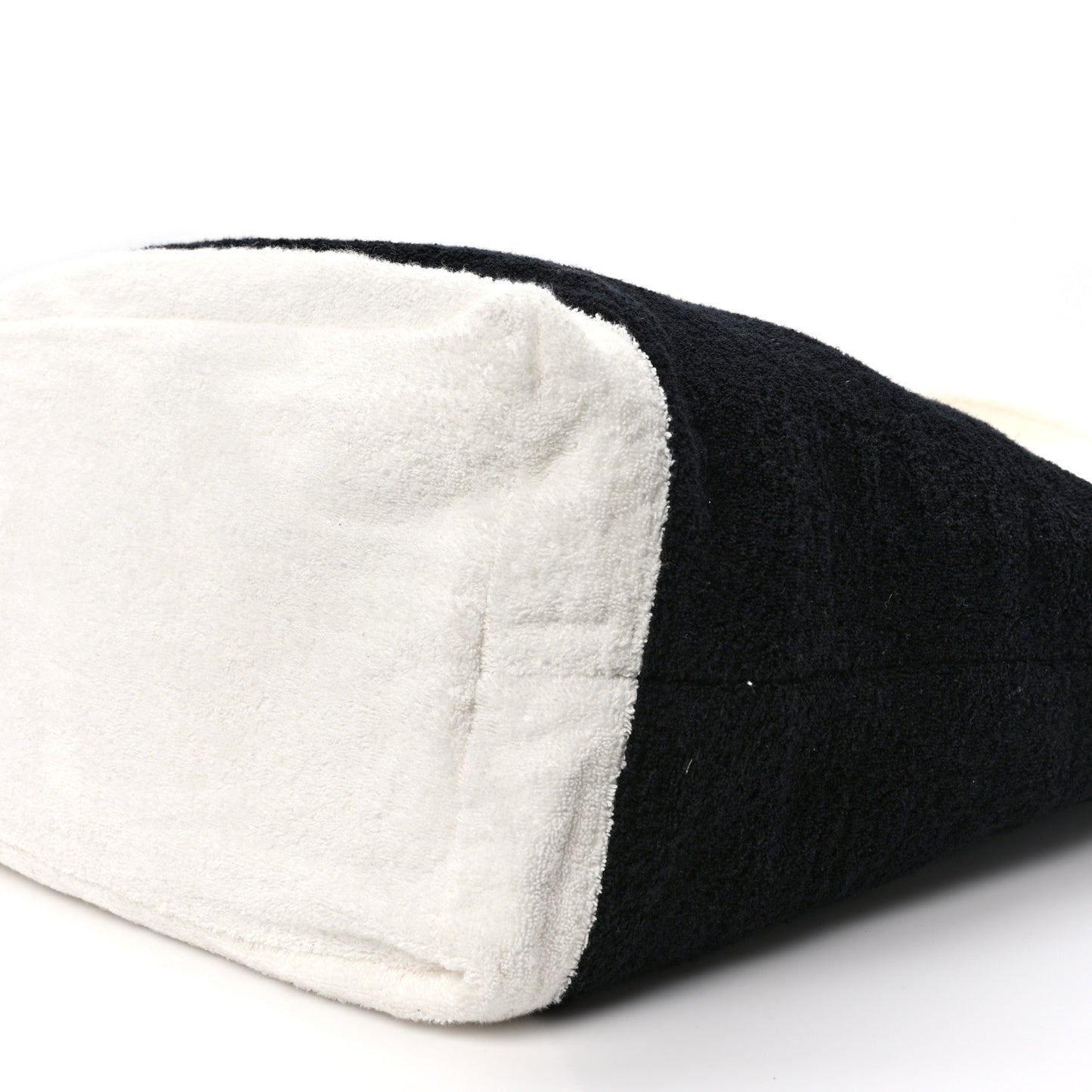 Terry Cotton CC Beach Tote Towel Set Black White