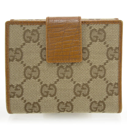 Gucci Monogram Bamboo Bar French Wallet 1 of 8