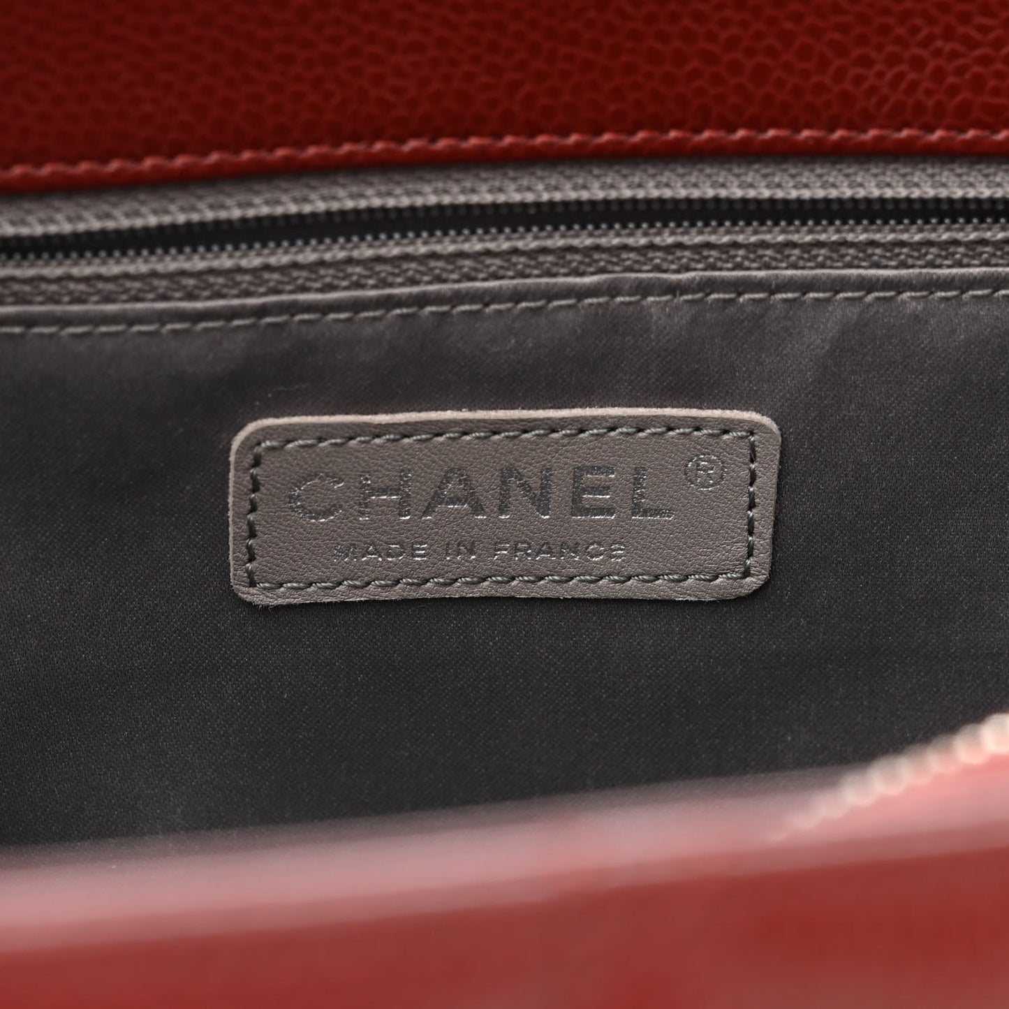 Caviar Quilted Grand Shopping Tote GST Dark Red