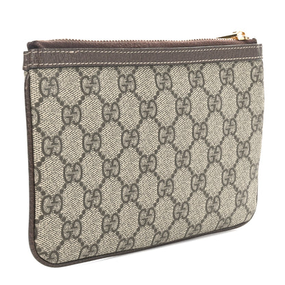 Gucci GG Supreme Monogram Web Small Ophidia Pouch Clutch Beige New Acero 3 of 8