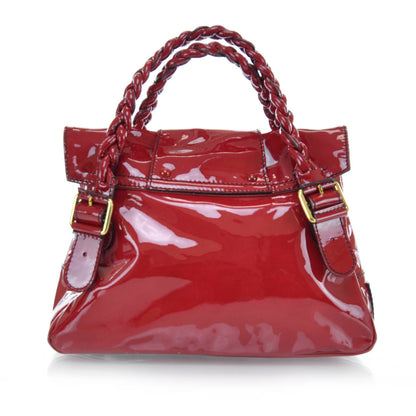 Valentino Garavani Patent Large Histoire Red 3 of 6