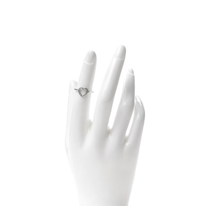 Tiffany Platinum Diamond Heart Ring 49 4.75 2 of 5