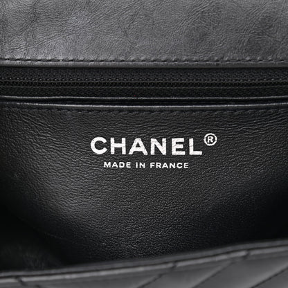 Chanel Aged Calfskin Chevron Quilted 2.55 Reissue Mini Flap So Black 6 of 12