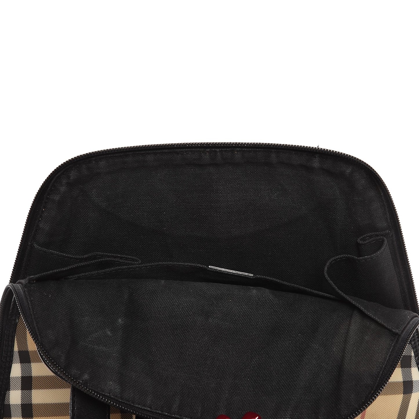 Canvas House Check Backpack Black