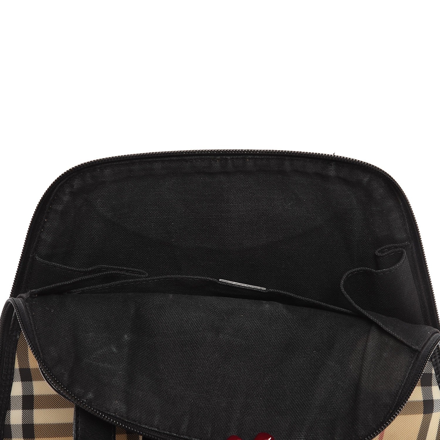 Burberry Canvas House Check Backpack Black 11 of 18