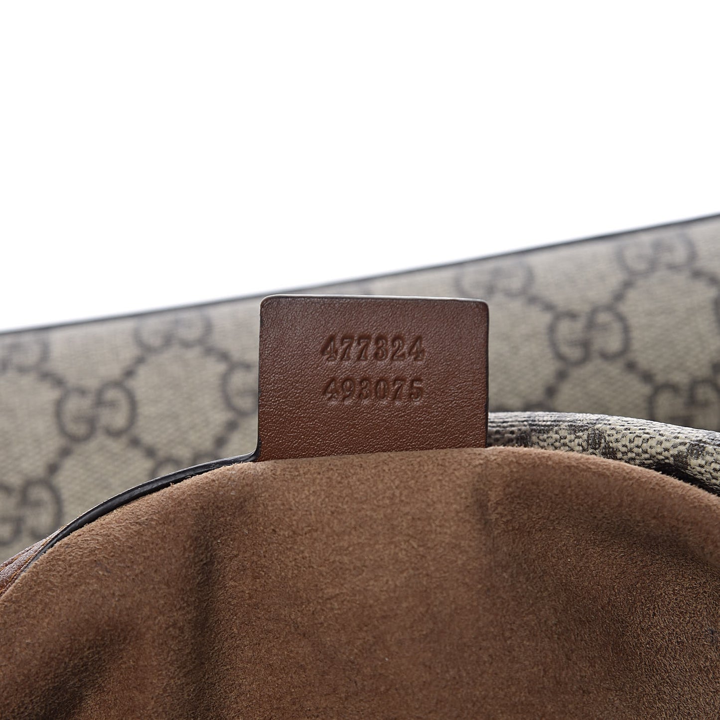 GG Supreme Monogram Large Linea A Hobo Light Brown