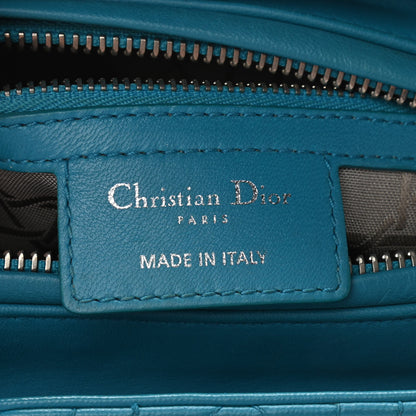 Christian Dior Lambskin Cannage Medium Lady Dior Light Blue 6 of 10