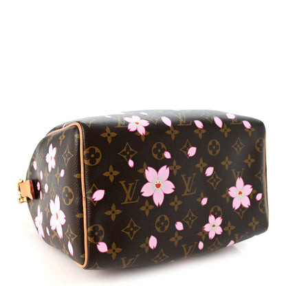 Louis Vuitton LV X TM Monogram Cherry Blossom Speedy Bandouliere 25 Sakura Brown 4 of 9