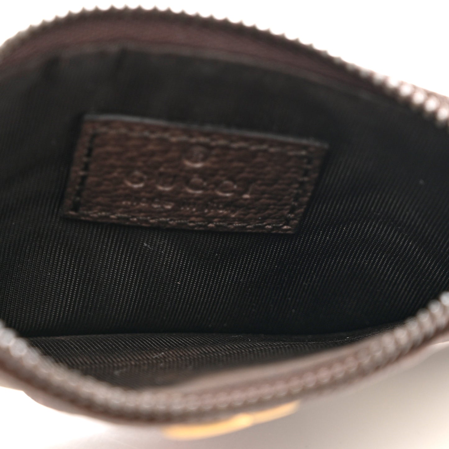 GG Supreme Monogram Web Ophidia Coin Case Brown