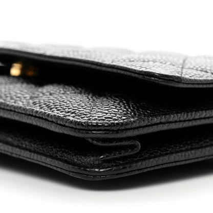 Chanel Caviar Quilted Wallet on Chain WOC Black 11 of 11
