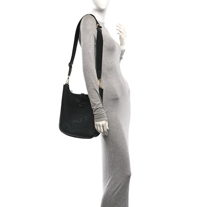 Hermes Taurillon Clemence Evelyne III PM Black 2 of 10