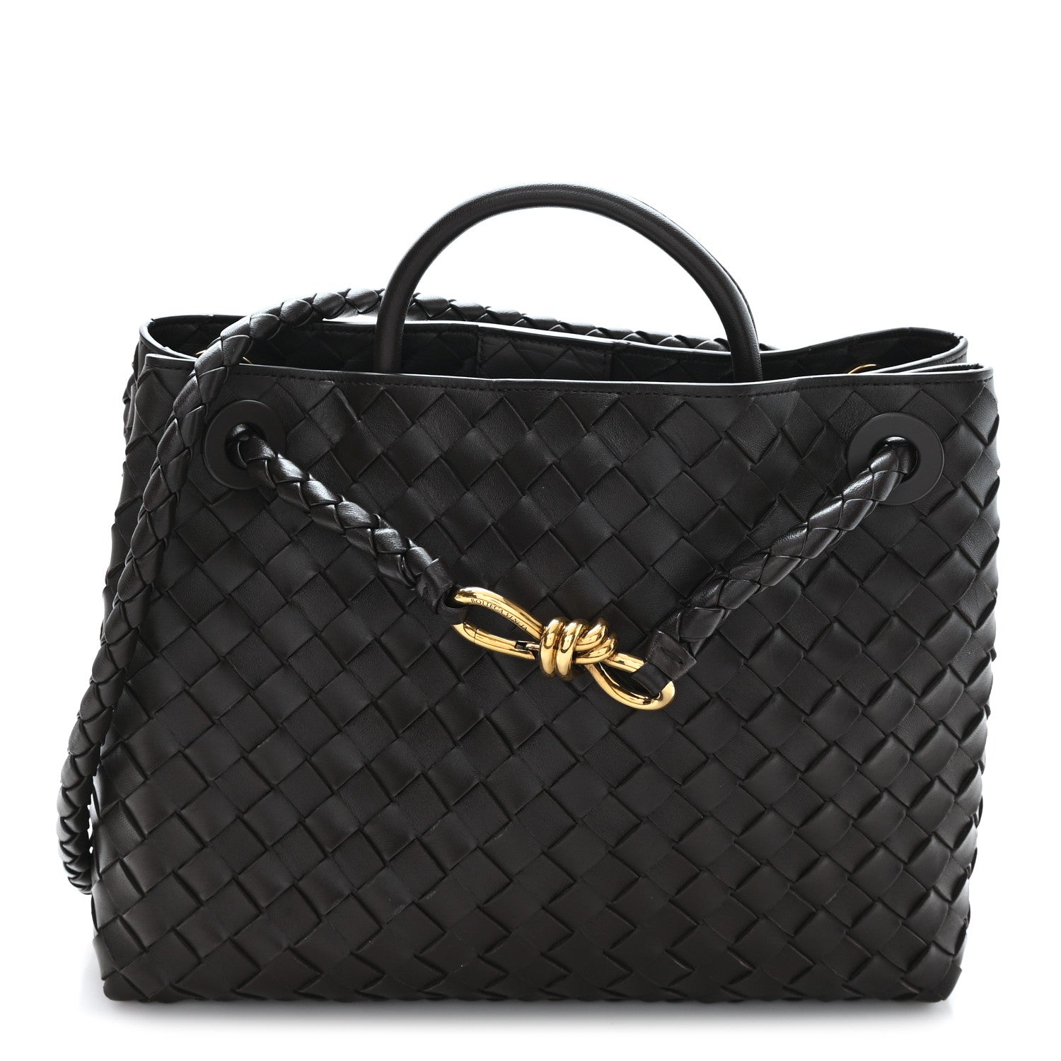 Bottega Veneta Nappa Intrecciato Medium Andiamo Shoulder Bag Fondant 1 of 9