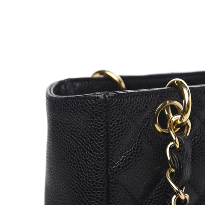 Chanel Caviar Quilted Petit Shopping Tote PST Black 13 of 14