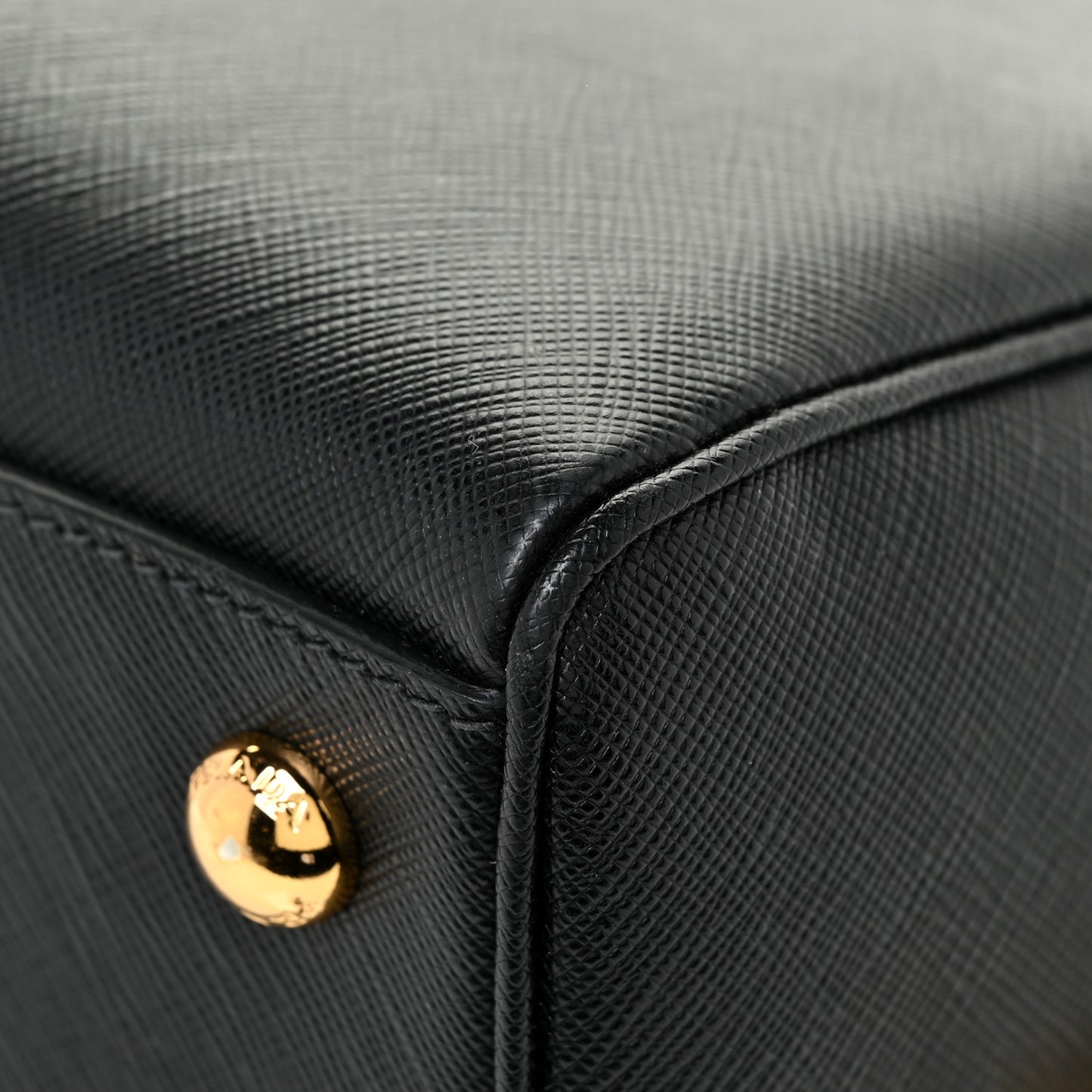 Saffiano Lux Bowling Bag Black