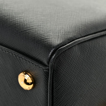 Prada Saffiano Lux Bowling Bag Black 12 of 15