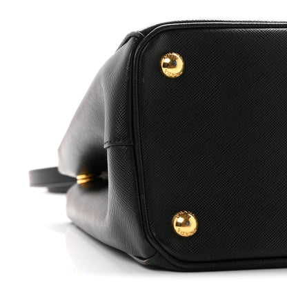 Prada Saffiano Small Galleria Double Zip Tote Black 17 of 19