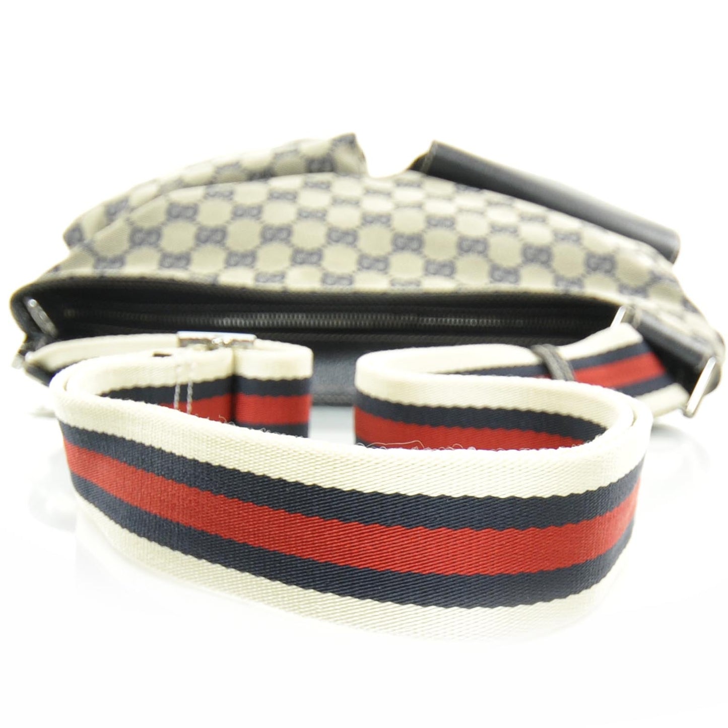 Monogram Medium Double Pocket Messenger Bag Navy