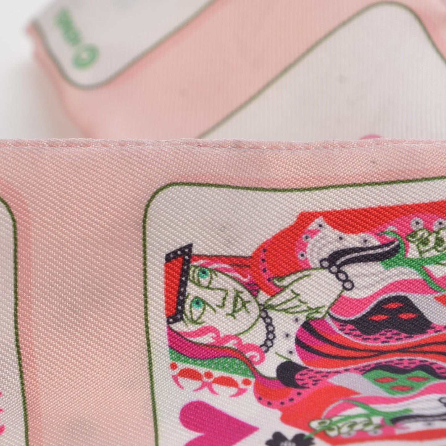 Silk Jeu de Cartes Twilly Rose Nacre Fuchsia Rouge