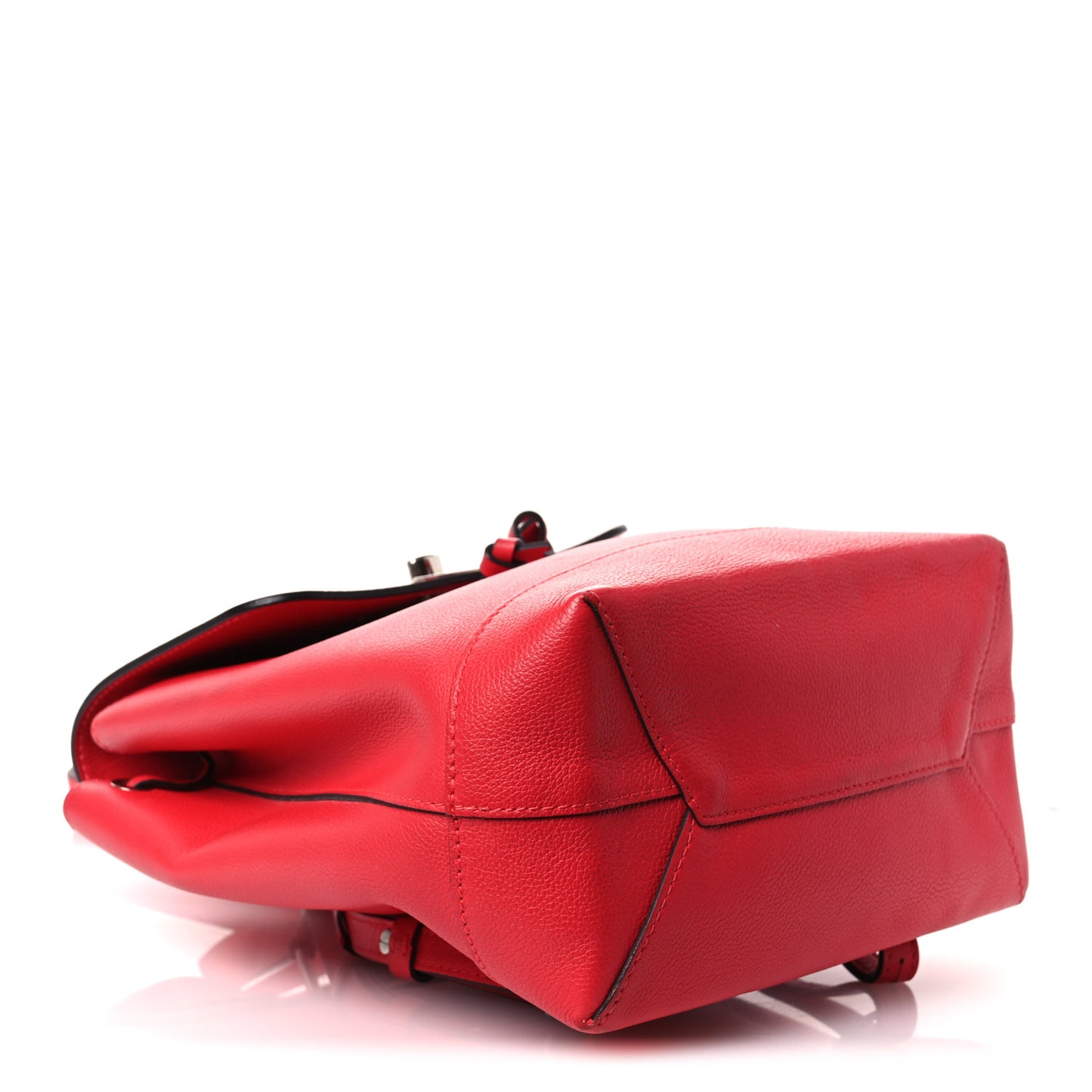 Soft Calfskin Lockme Backpack Poppy