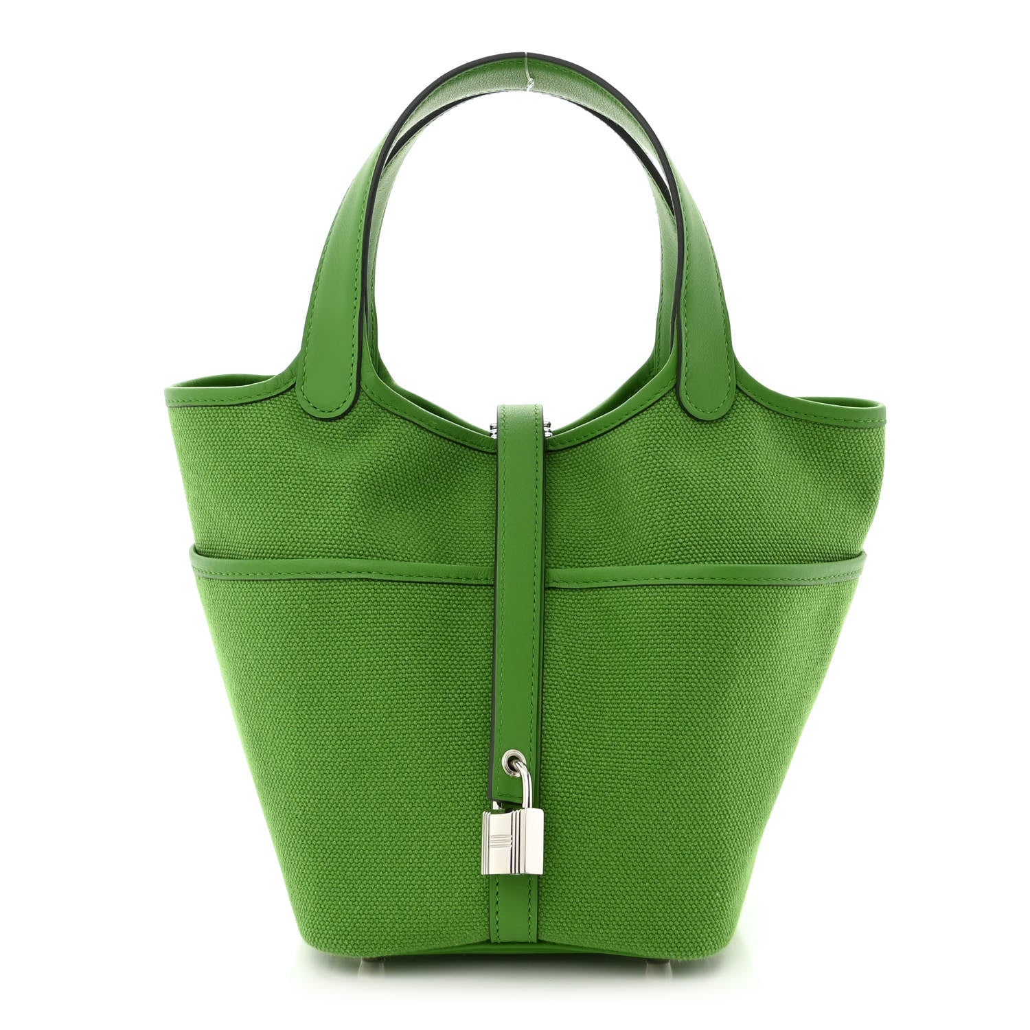 Hermes Toile Goeland Swift Cargo Picotin Lock 18 Vert Yucca 1 of 10
