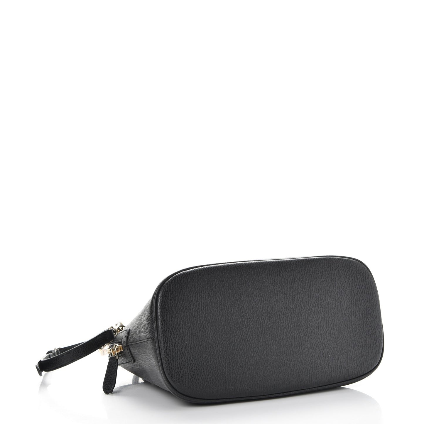 Dollar Calfskin Medium Dome Bag Black
