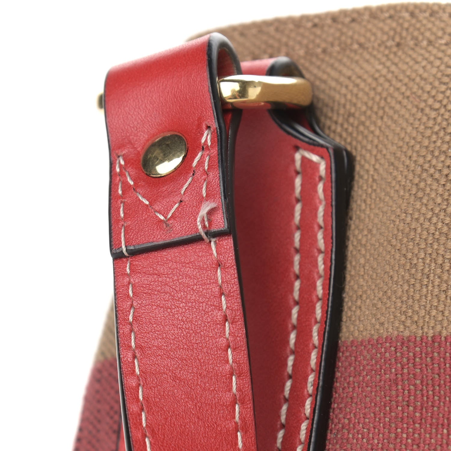 Burberry Canvas Mega Check Medium Maidstone Cadmium Red 14 of 15