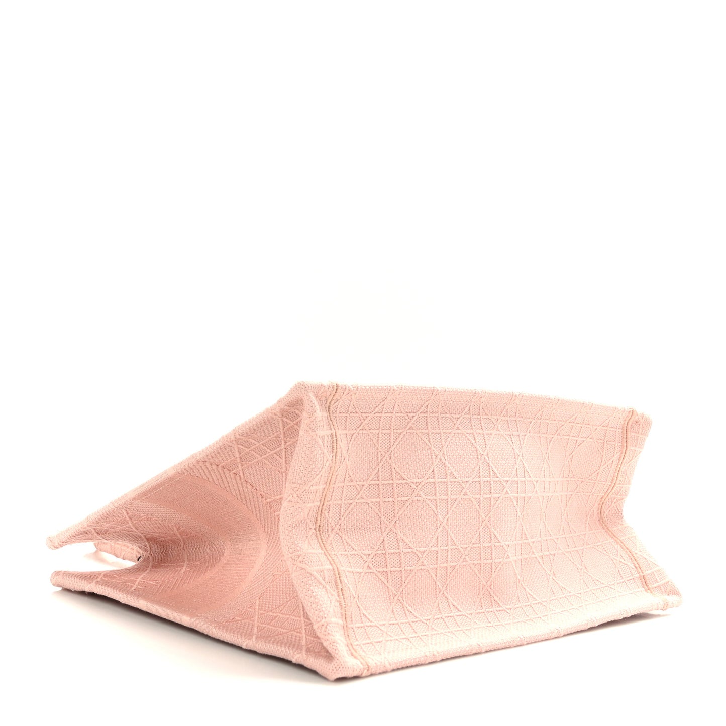 Canvas Embroidered Cannage Medium Book Tote Bois de Rose