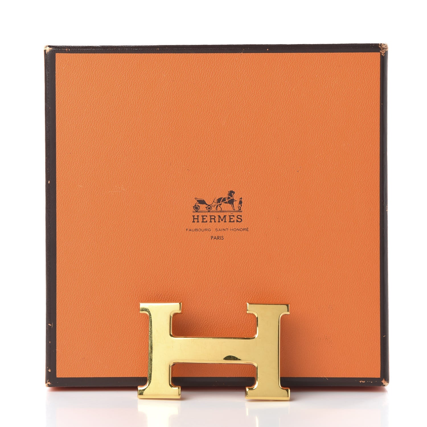 Hermes Polished 32mm H Belt Buckle Gold 4 of 4