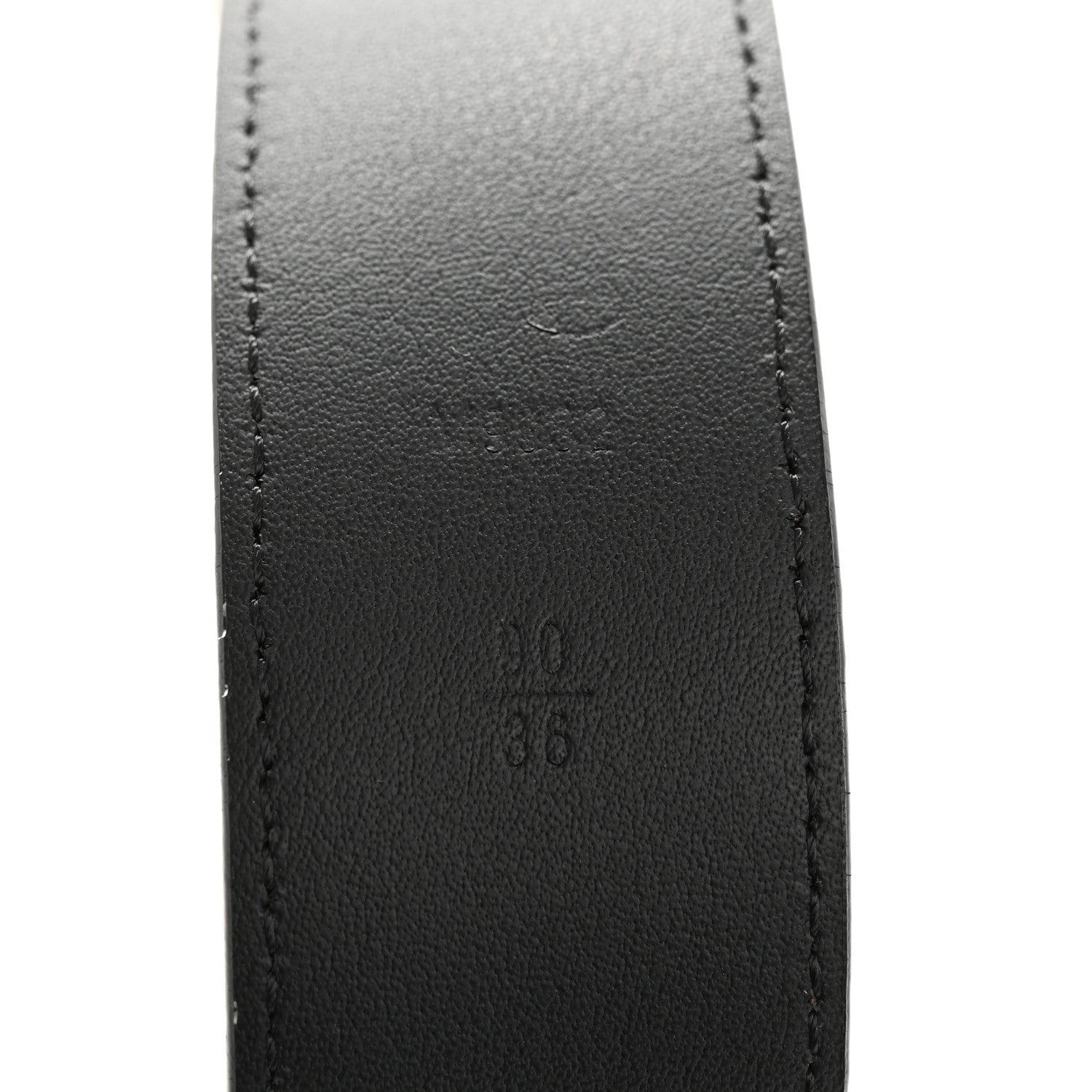Louis Vuitton Monogram Calfskin 20mm LV Circle Reversible Belt 90 36 Black 6 of 7