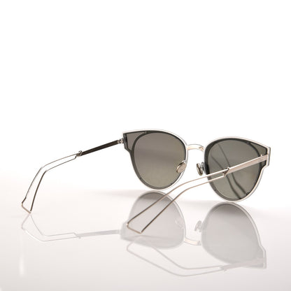 Christian Dior Sculpt Mirrored Cat Eye Sunglasses Shiny Palladium 4 of 7