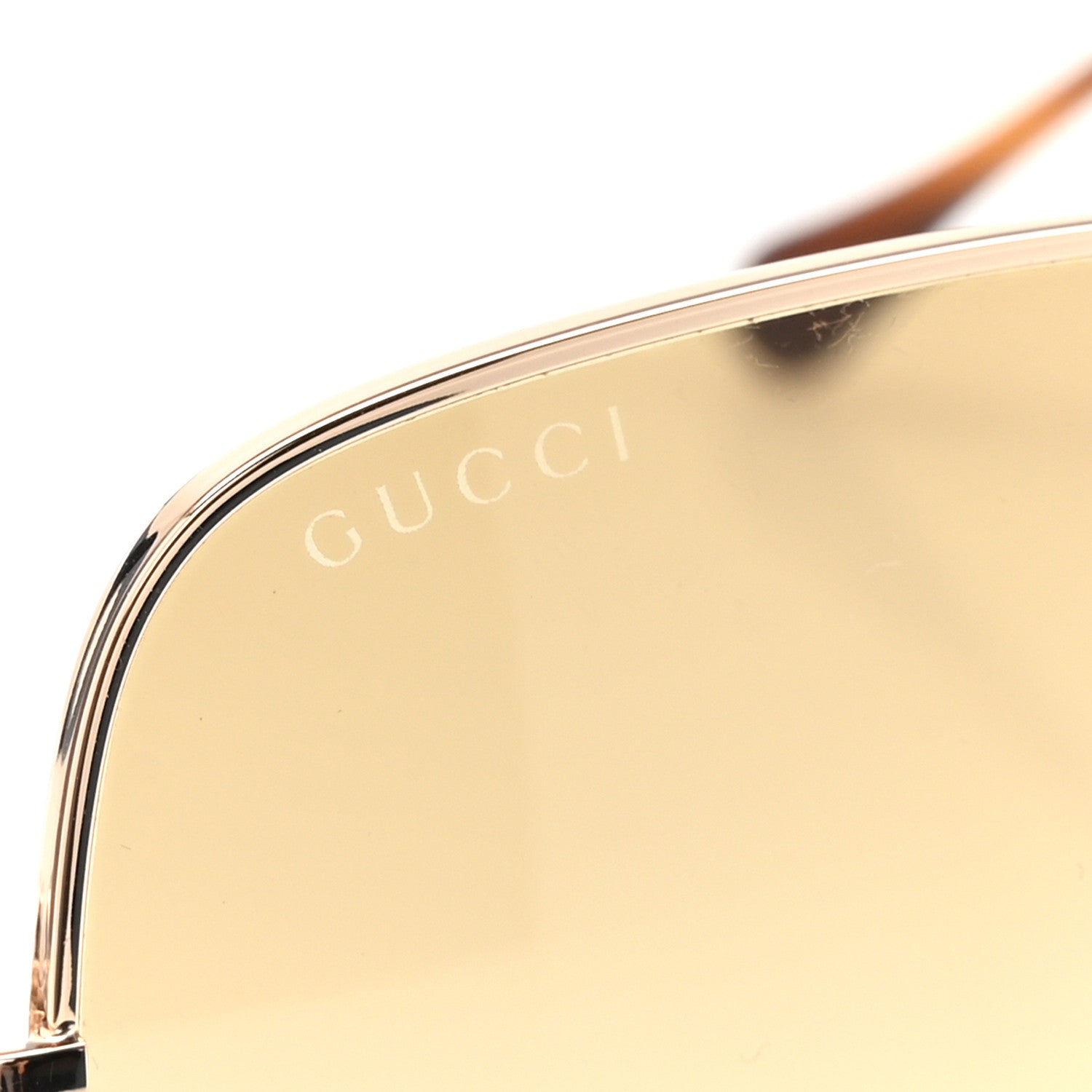 Gucci Metal Horsebit Square Sunglasses GG0879S Gold 7 of 7