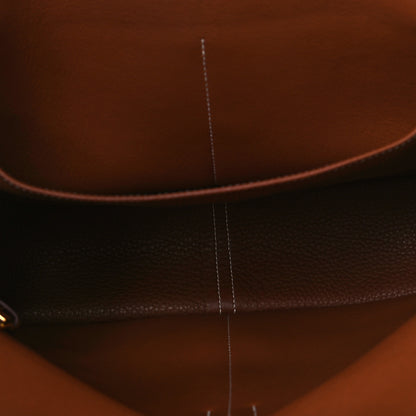 Hermes Taurillon Clemence Halzan 31 Gold 6 of 12