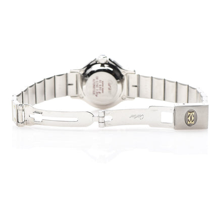 Cartier Stainless Steel 18K Yellow Gold 25mm Santos Octagon Automatic Watch Gray 6 of 8