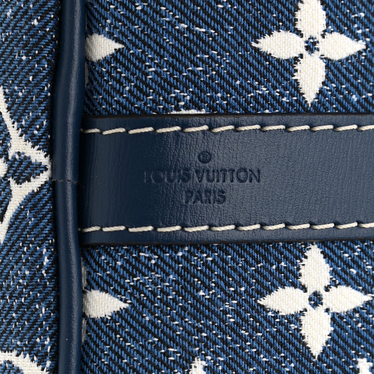 Monogram Jacquard Denim Speedy Bandouliere 25 Bleu