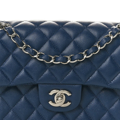 Chanel Caviar Quilted Small Double Flap Blue 7 of 10