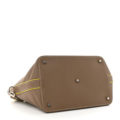 Hermes Swift Verso Toolbox 26 Etoupe Lime 4 of 16