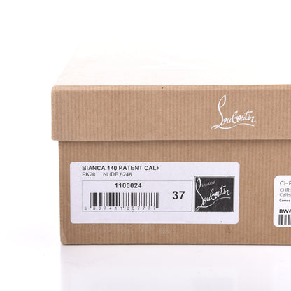 Christian Louboutin Patent Bianca 140 Pumps 37 Nude 9 of 9