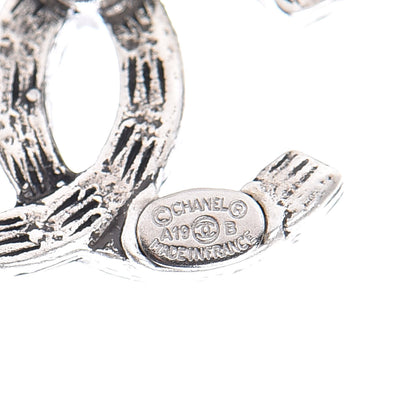 Chanel Crystal CC Earrings Silver 4 of 5