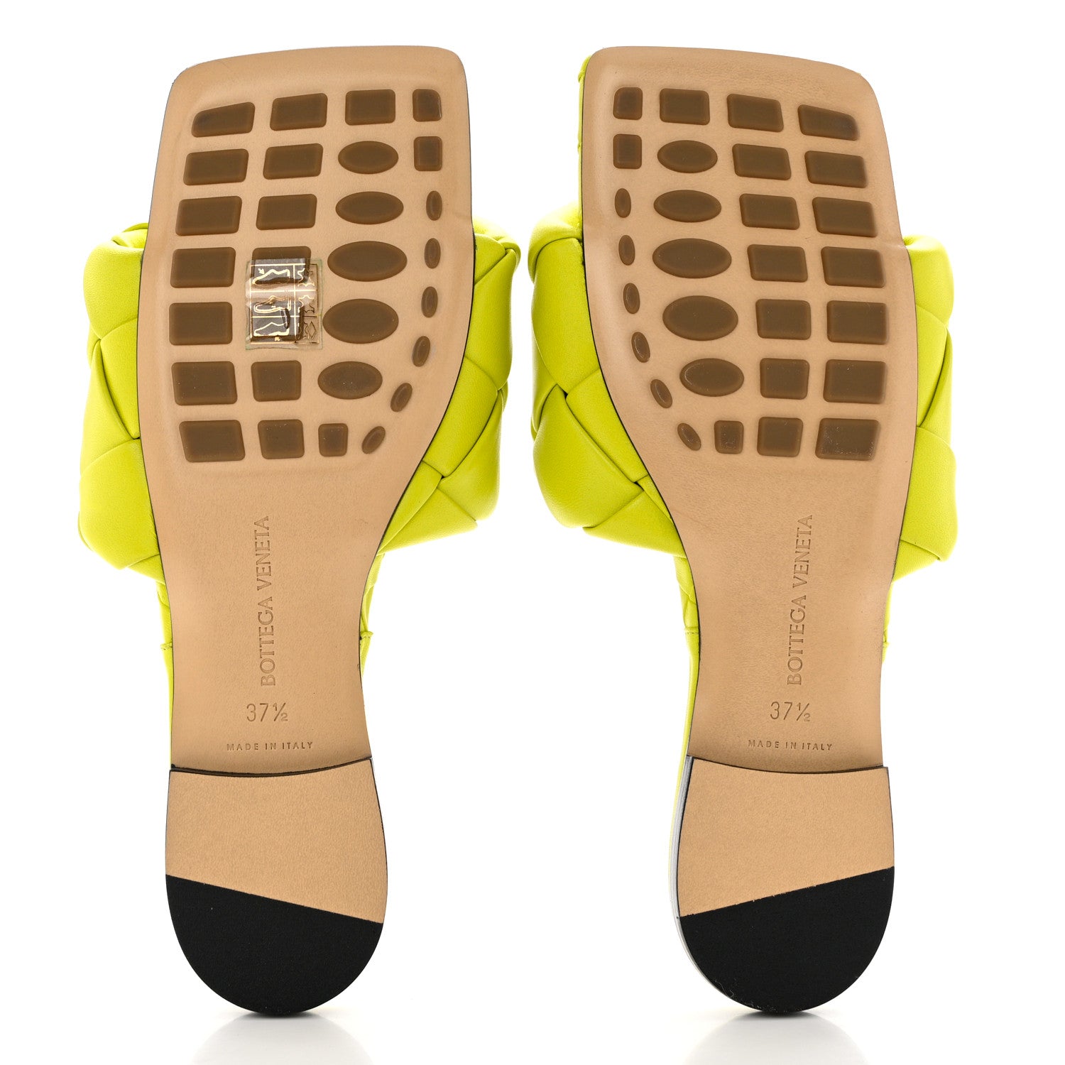 Bottega Veneta Nappa Maxi Intrecciato Lido Flat Sandals 37.5 Kiwi 5 of 7