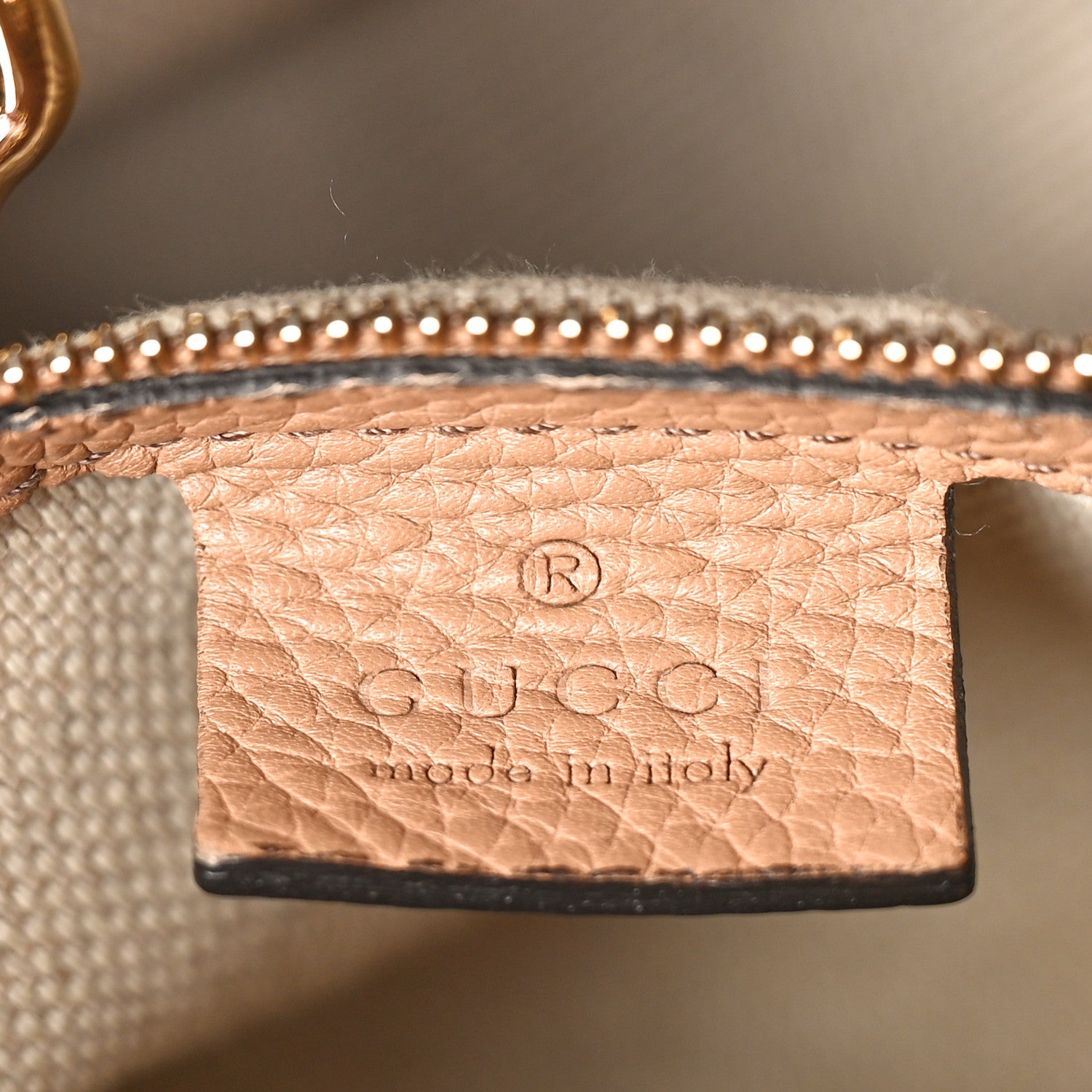 Gucci Pebbled Calfskin Medium Soho Chain Shoulder Bag Camelia 6 of 13