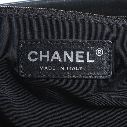 Chanel Iridescent Calfskin Chic Quilt Bowling Bag Black 6 of 7