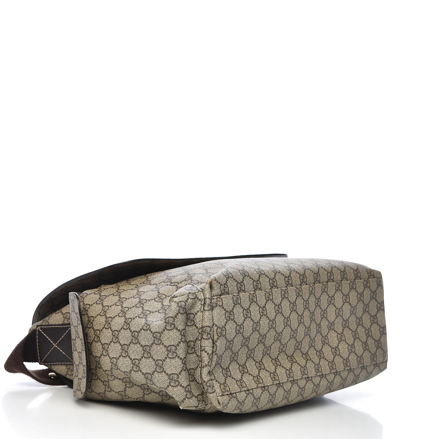 Gucci GG Plus Monogram Messenger Diaper Bag Dark Brown 4 of 12