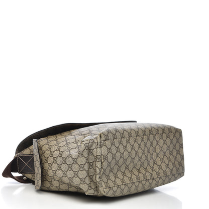 Gucci GG Plus Monogram Messenger Diaper Bag Dark Brown 4 of 12