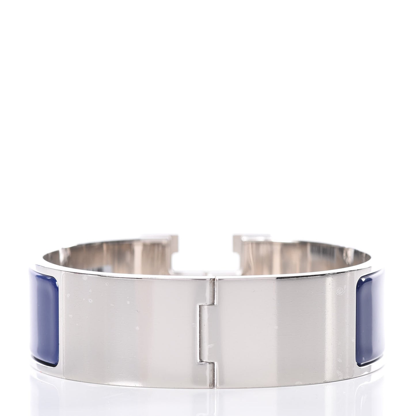 Enamel Wide Clic Clac H Bracelet GM Bleu Imperial