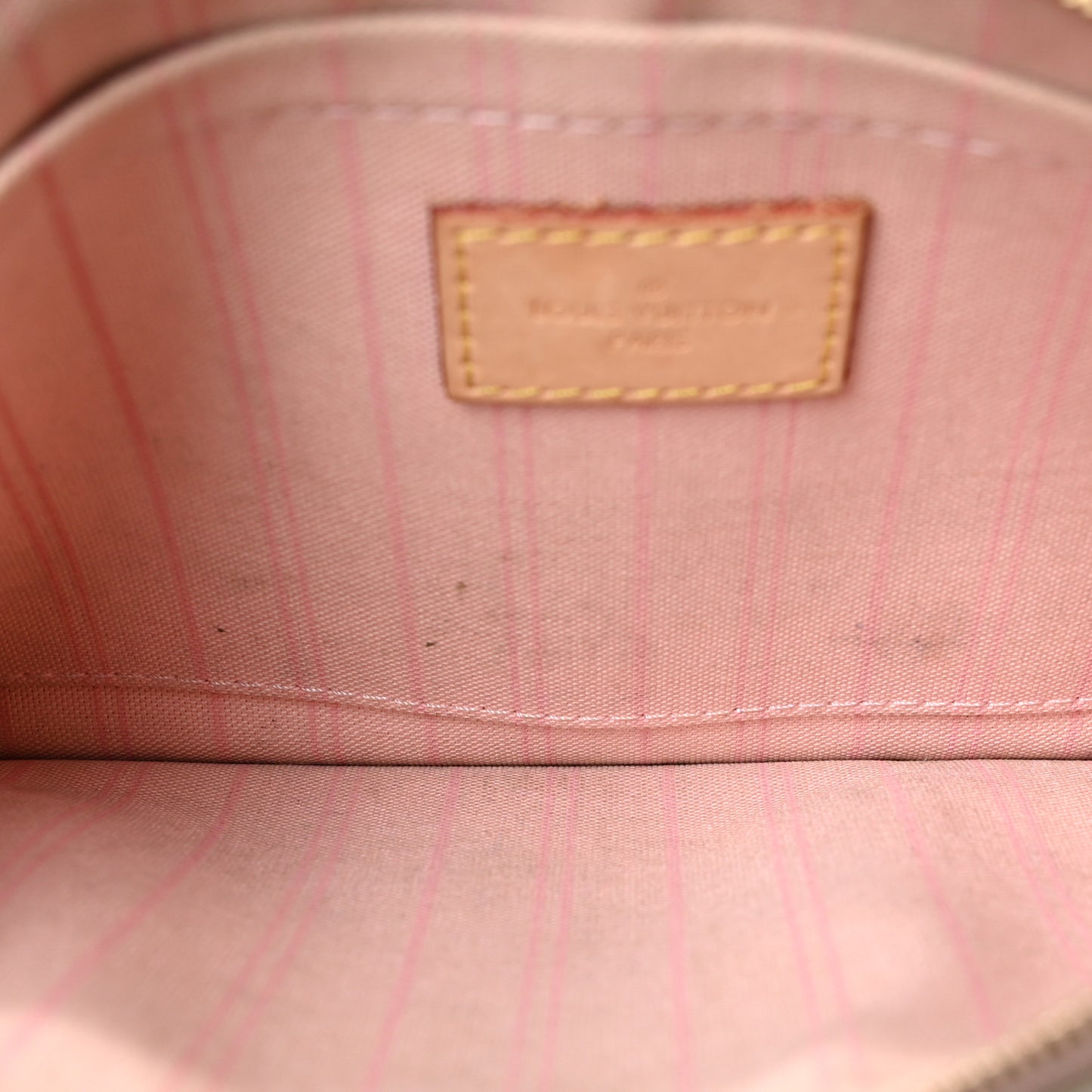 Damier Azur Neverfull MM GM Pochette Rose Ballerine