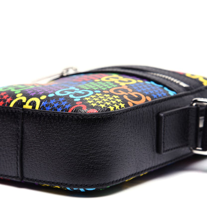Gucci GG Supreme Monogram Psychedelic Messenger Bag Black 7 of 12